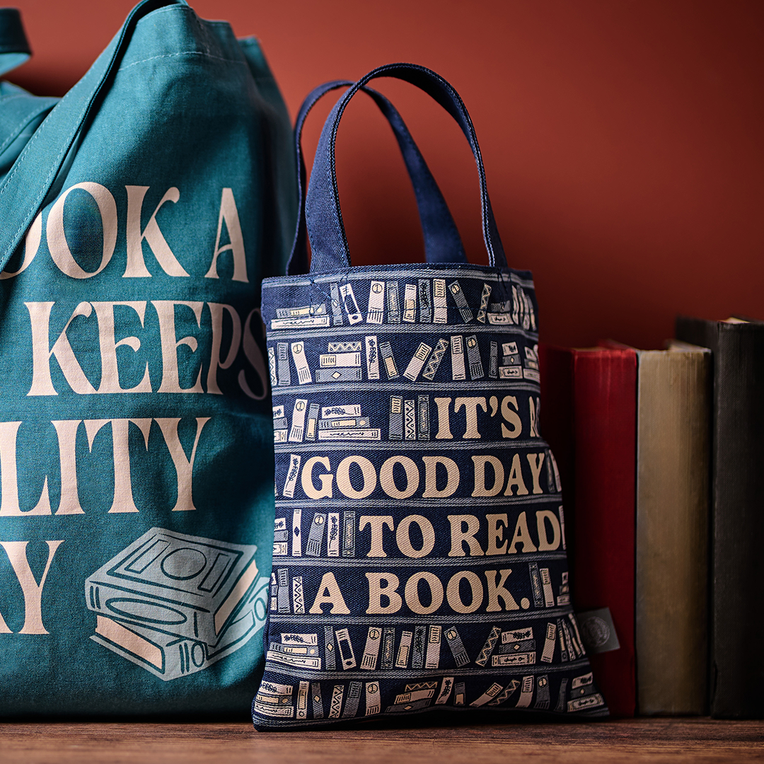 Pulteney Press Good Day To Read mini tote coton recyclé