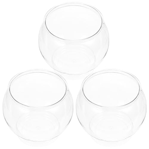 Alipis bocal à poisson plastique transparent 15cm lot 3