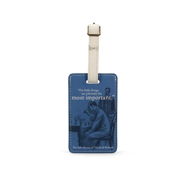 Pulteney Press Sherlock Holmes étiquette bagage bleue