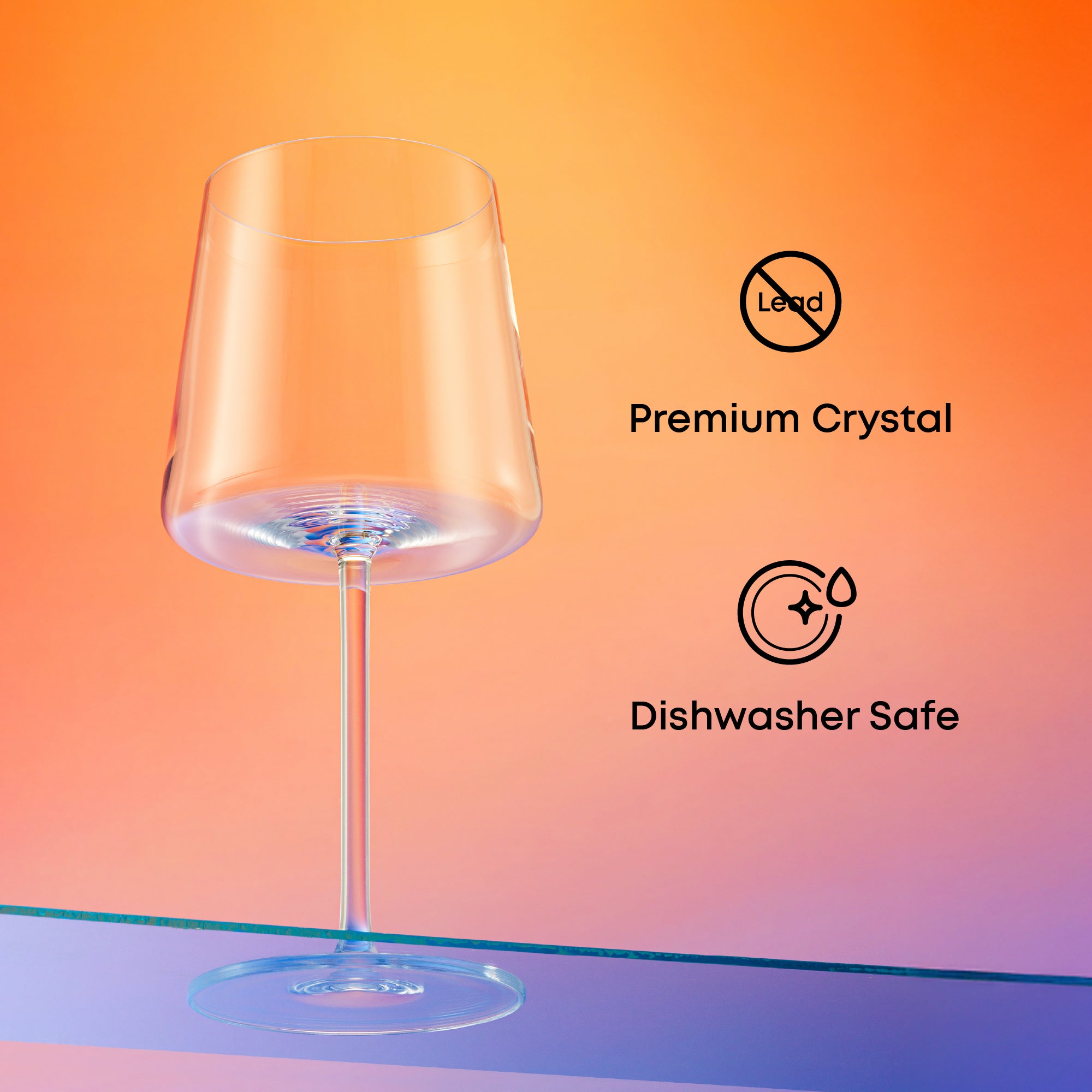 JoyJolt Aura verres à vin blanc 55 cl lot 4
