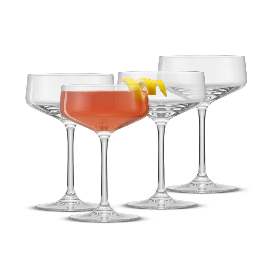 JoyJolt Sidney verres coupe transparents lot de 4 24 cl