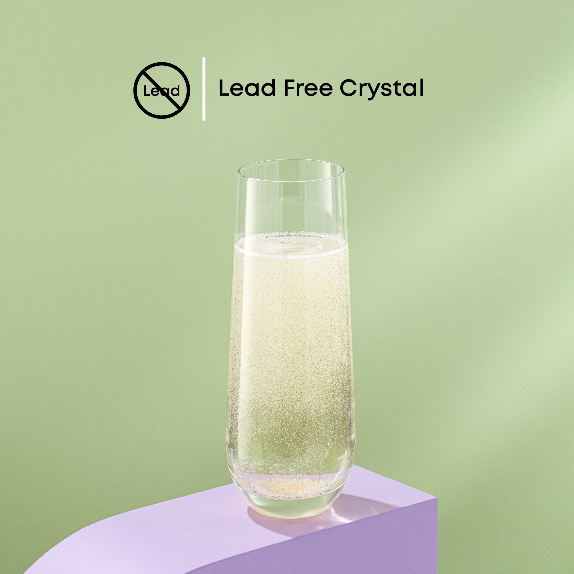 JoyJolt Milo verres champagne sans pied 28 cl lot 4