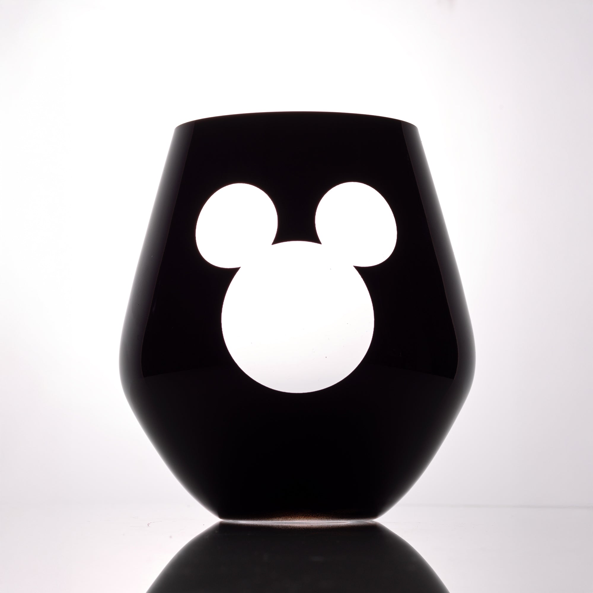 JoyJolt Disney Luxury Mickey Mouse verre sans pied cristal 57cl lot 2