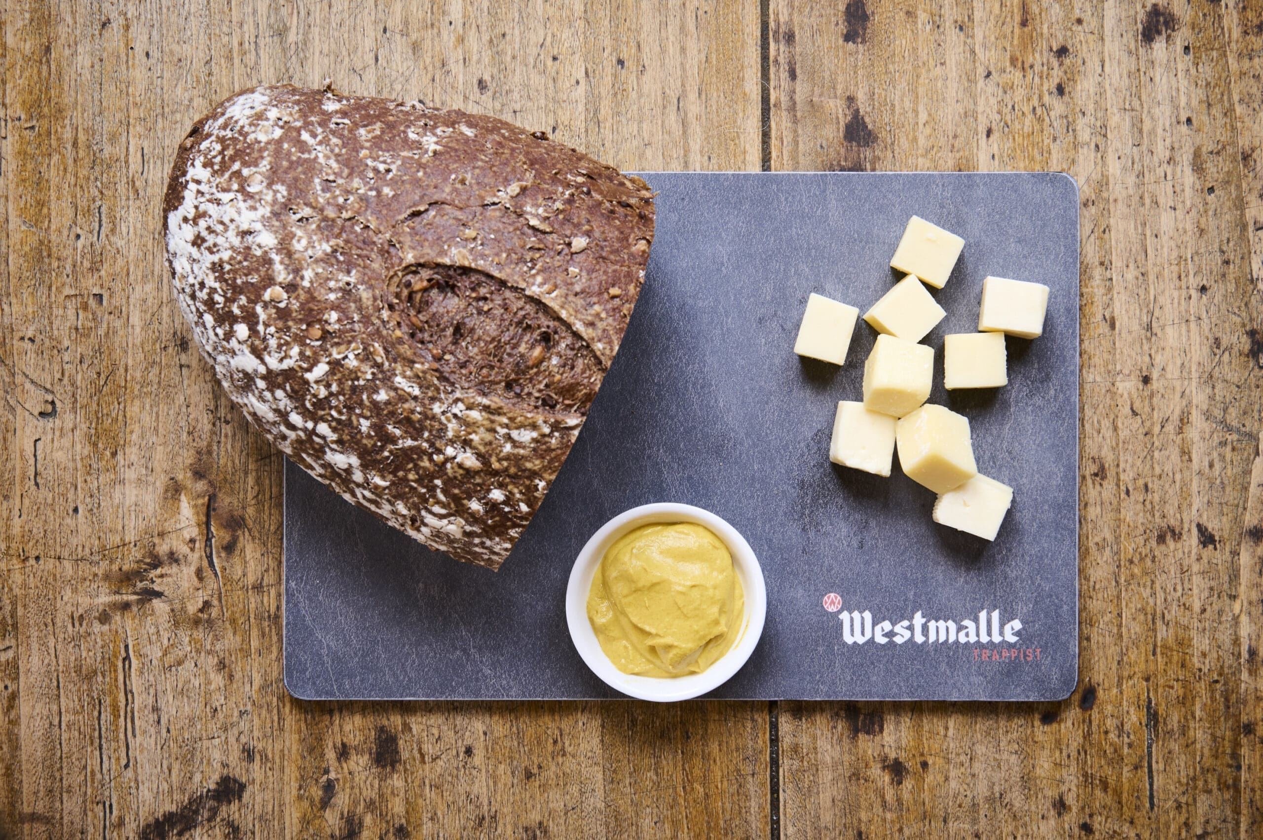 Westmalle planche fromage ardoise 30 cm ant脙©rapante