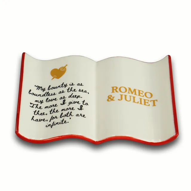 Shakespeare Book vide-poche céramique rouge 15 cm