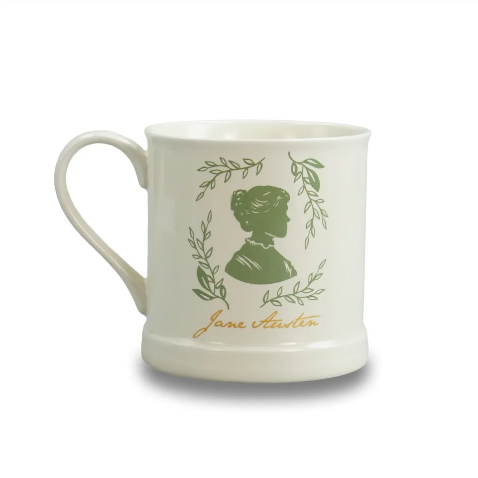 Jane Austen Silhouette mug vintage crème 37,5 cl