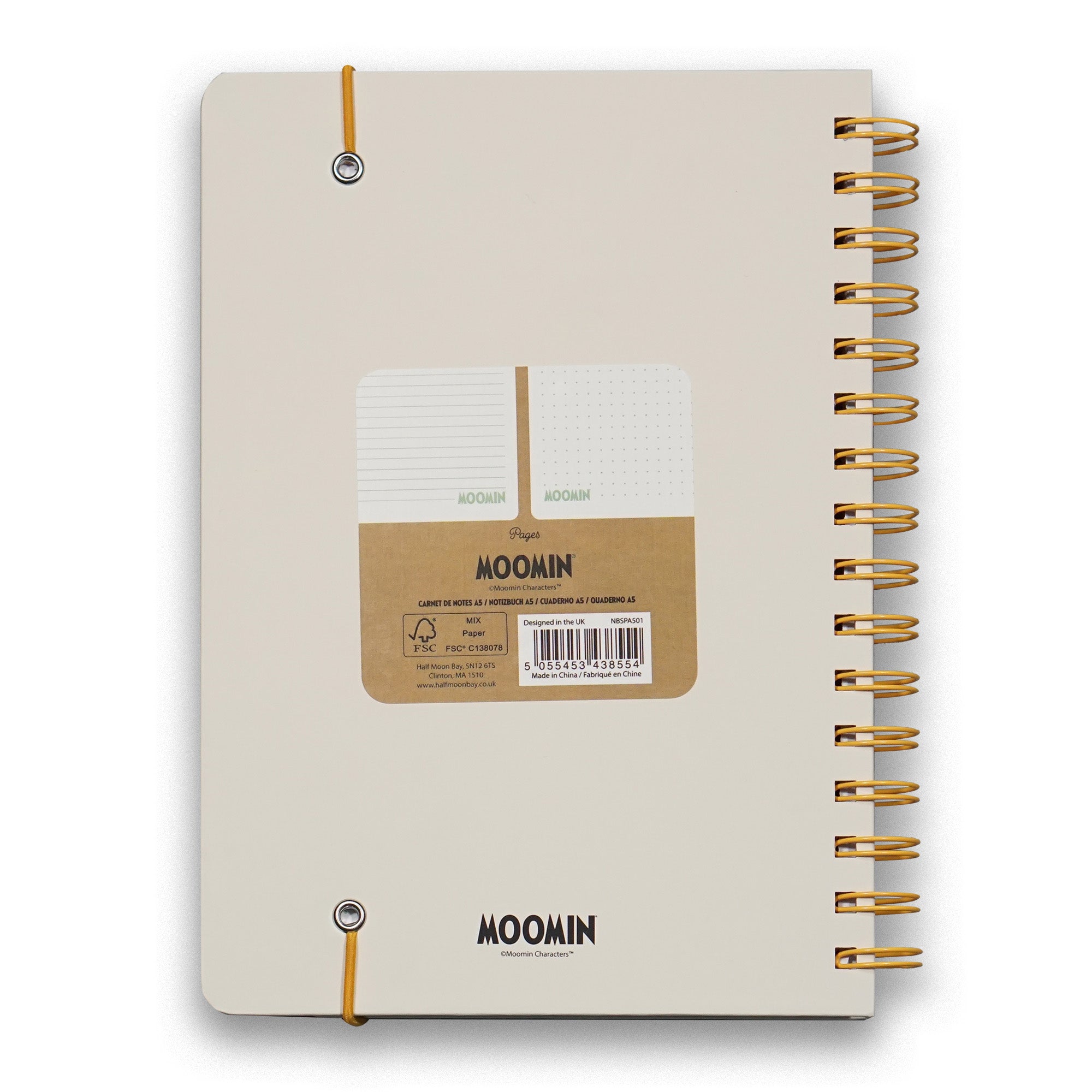 Moomin In a Spin carnet spirale A5 multicolore
