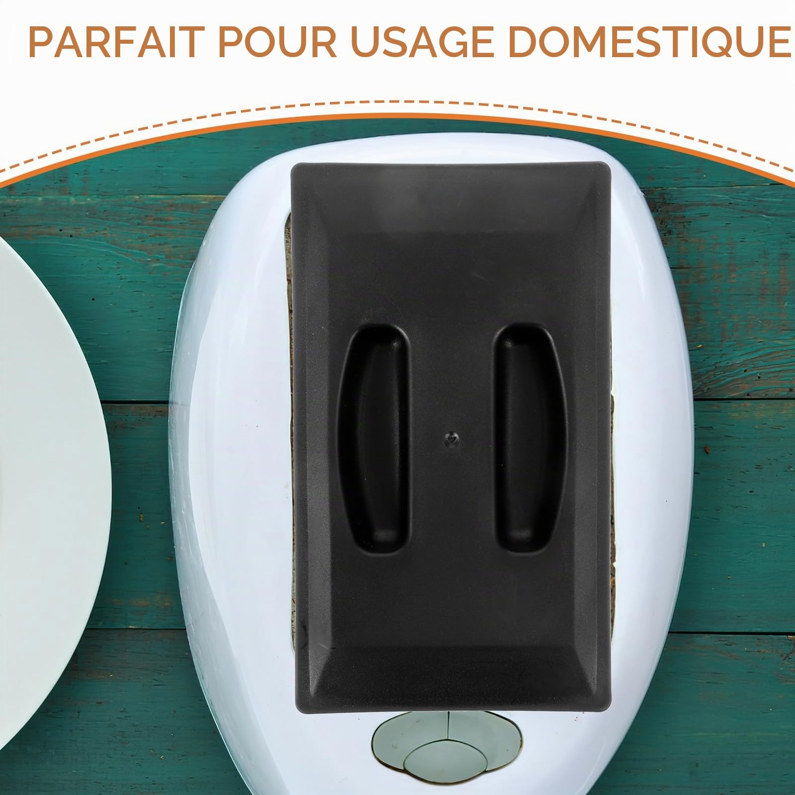 Alipis Couvercle Machine à Pain Grille-Pain Noir 13,9 cm Anti-Poussière