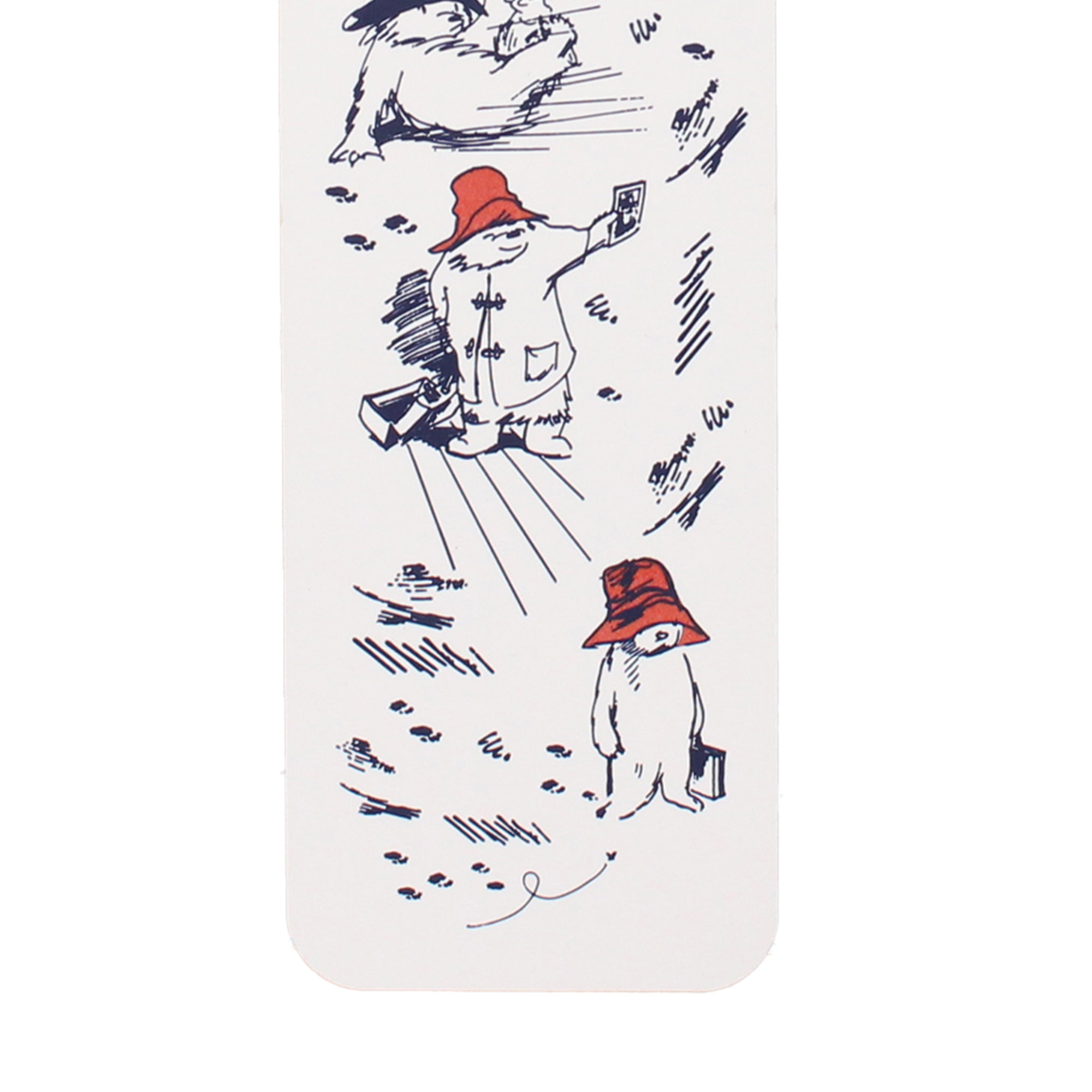 Paddington Bear marque-page papier blanc ruban