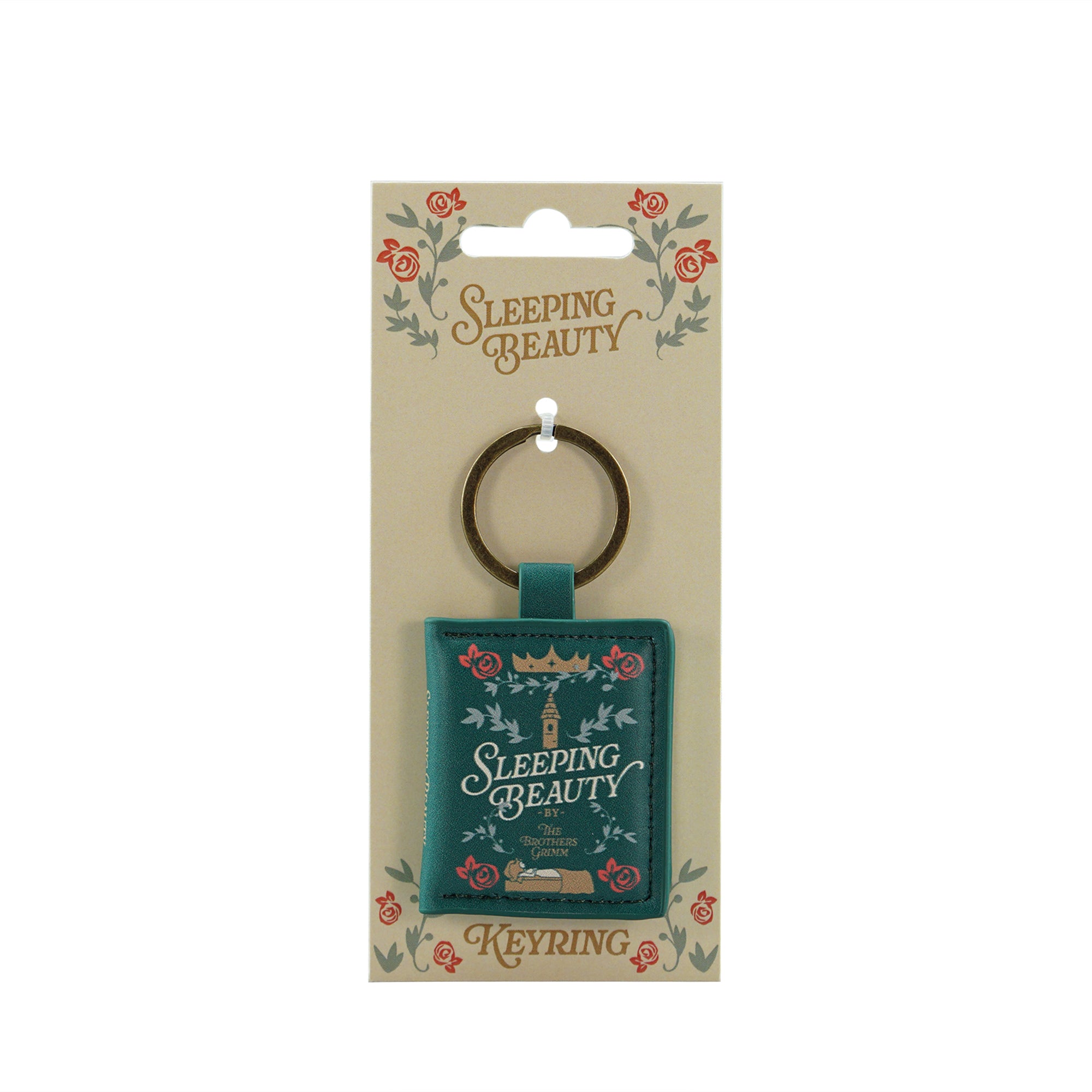 Sleeping Beauty porte-clés similicuir vert