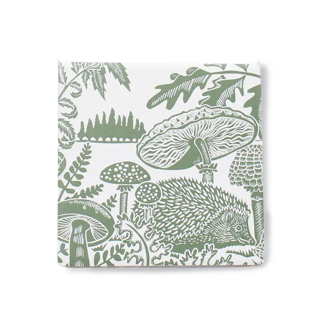 Kate Heiss Woodland Green sous-verres céramique lot 2 vert