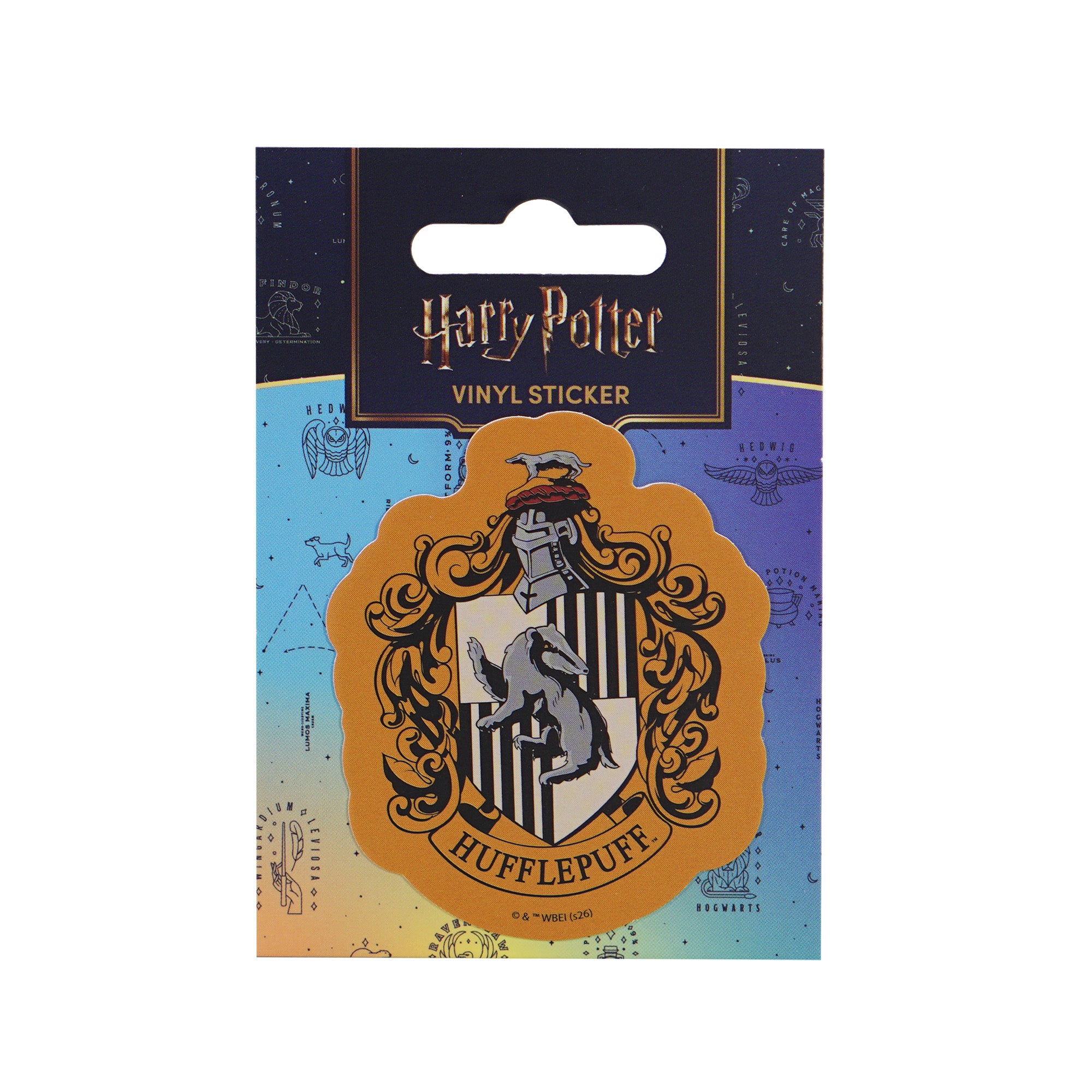 HMB Harry Potter sticker vinyle Hufflepuff jaune