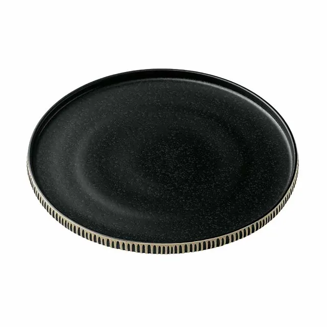 Artis Nara assiette noir et blanc 27 cm
