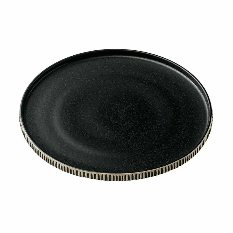 Artis Nara assiette noir et blanc 27 cm