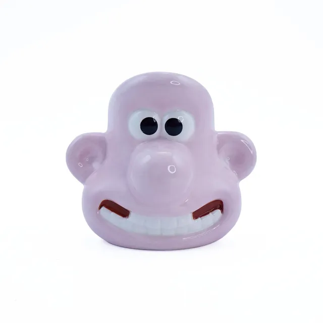 Wallace & Gromit Wallace coquetier céramique rose coffret