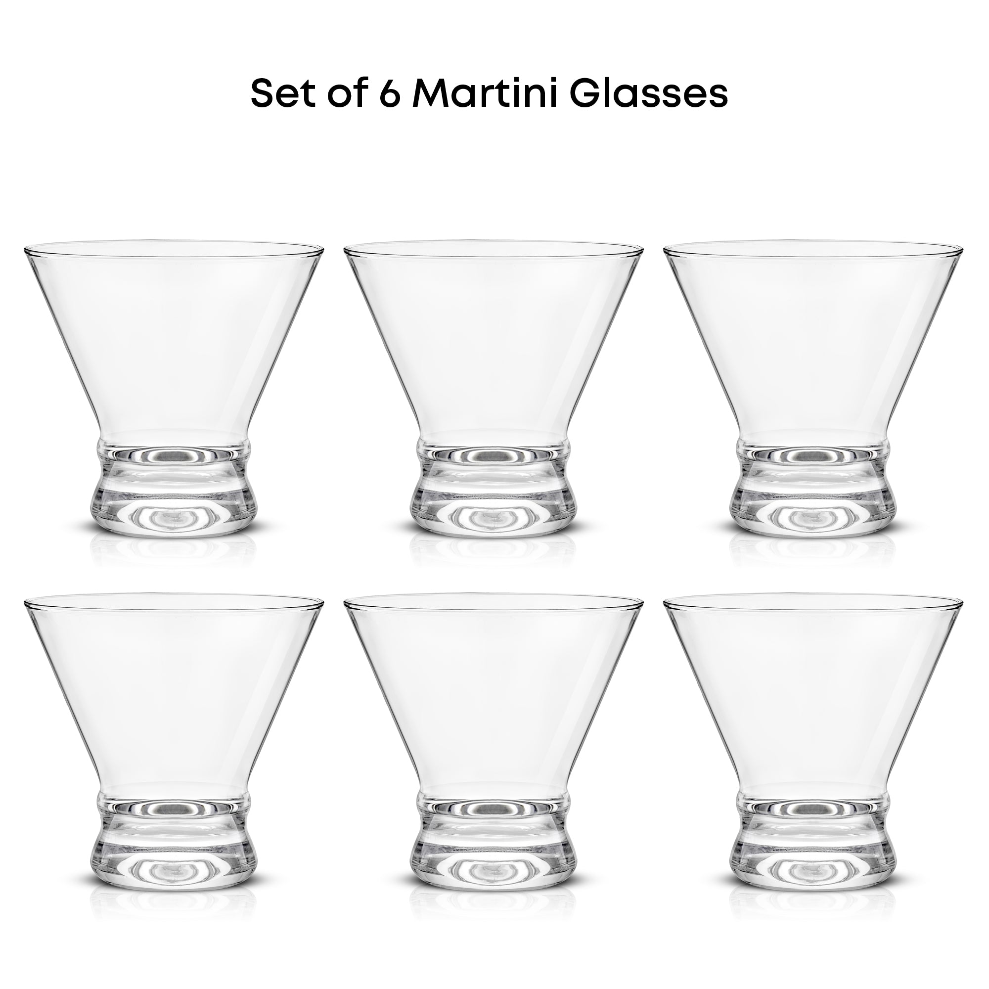 JoyJolt Afina verres martini lot 6 25 cl sans pied