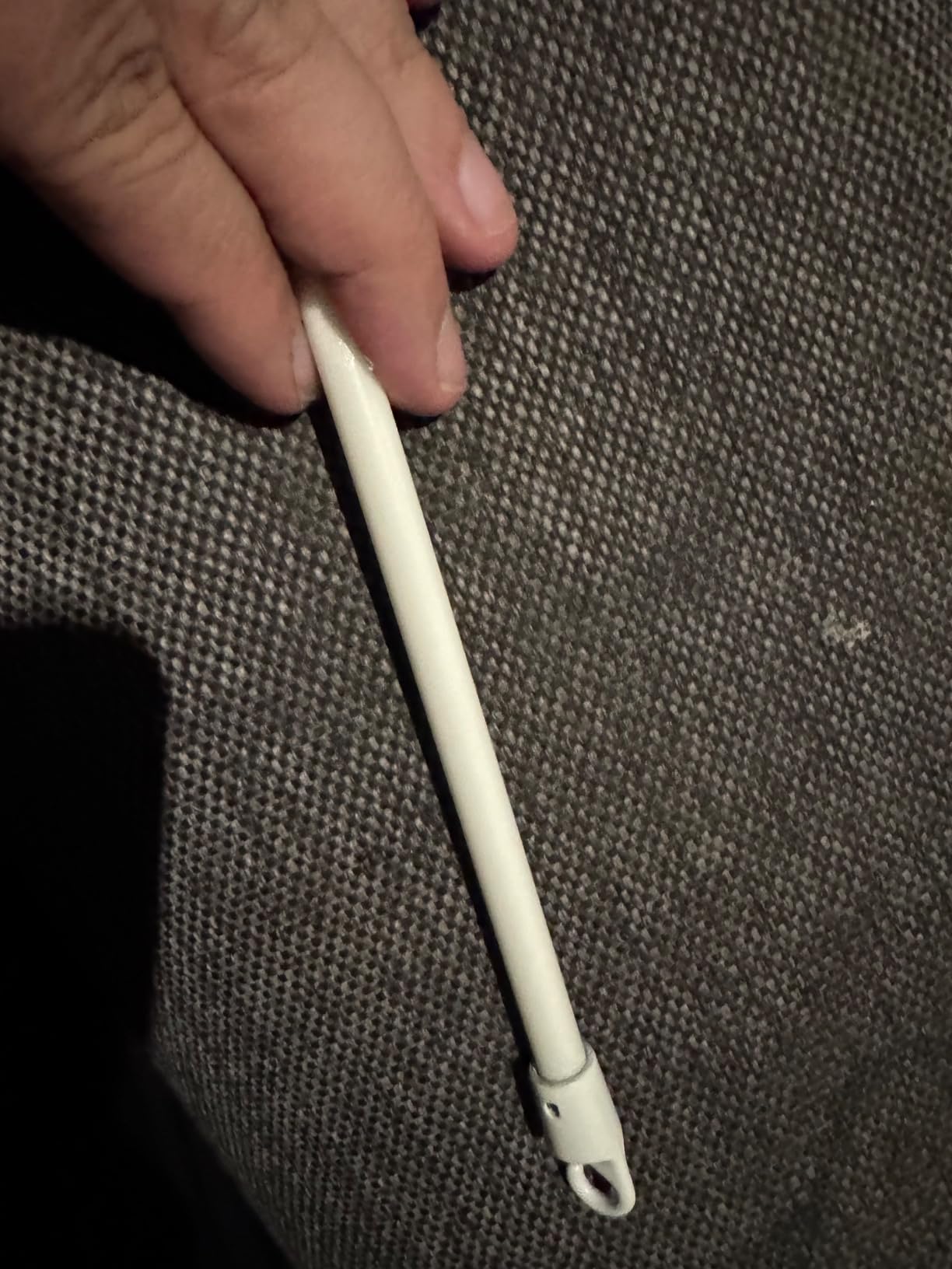 Alipis tige de rideau télescopique blanche 43 cm