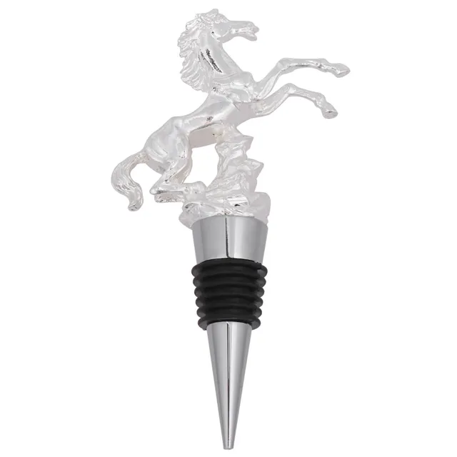 Alipis Cheval Argente bouchon de vin 1 piece reutilisable