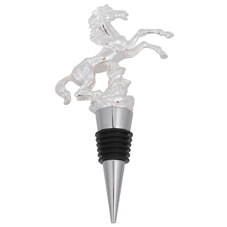 Alipis Cheval Argente bouchon de vin 1 piece reutilisable