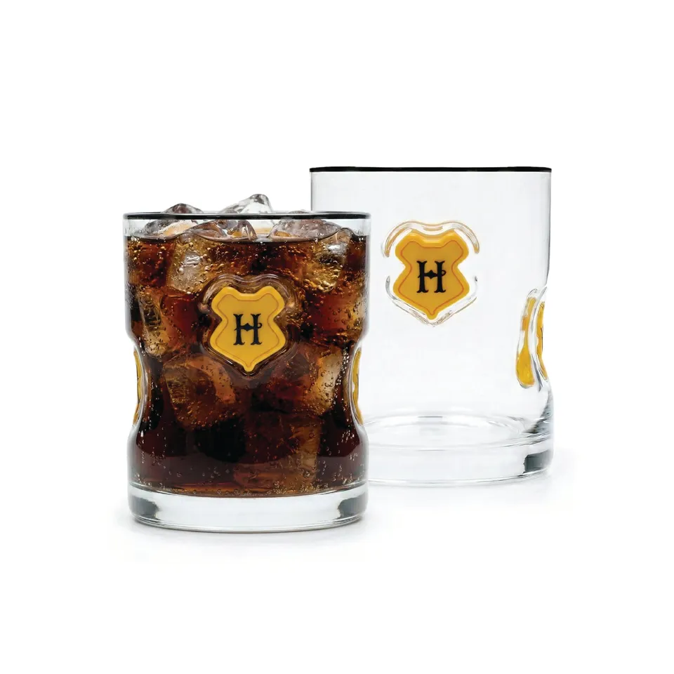 JoyJolt Harry Potter Hogwarts Icon verres lot de 2 Poudlard