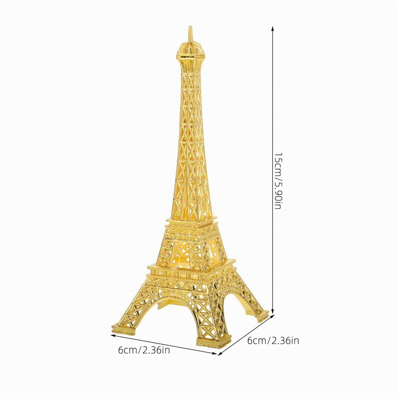 Alipis tour Eiffel métal 15 cm déco vintage