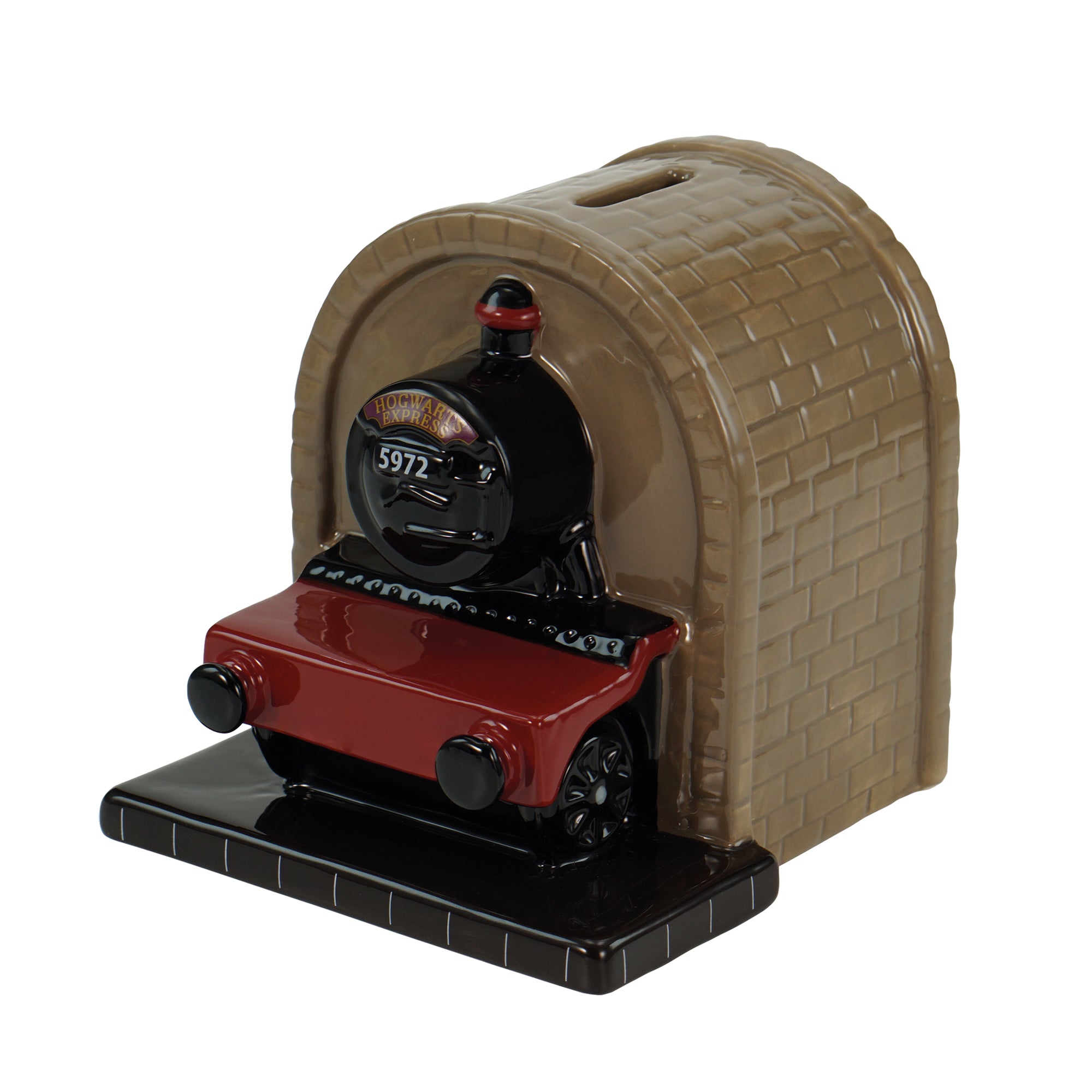 Harry Potter Voie 9 3/4 tirelire céramique marron