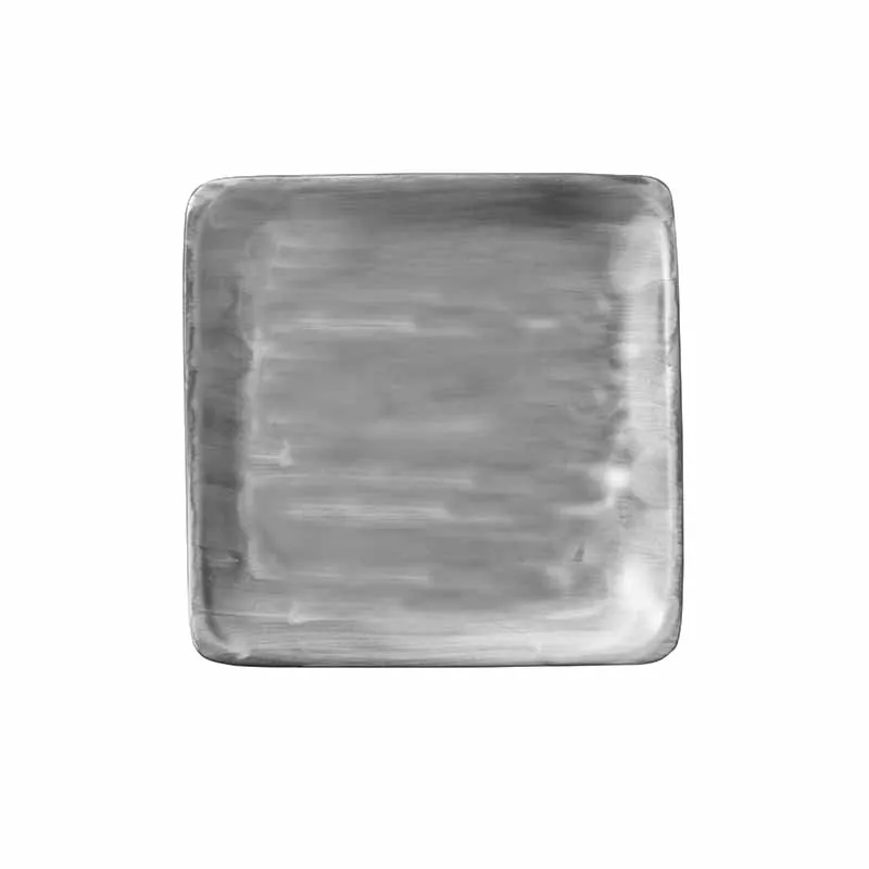 Artis Modern Rustic Ceramica assiette carrée grise 15 cm