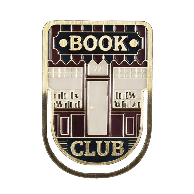 HMB Pulteney Press Book Club marque-page métal bronze