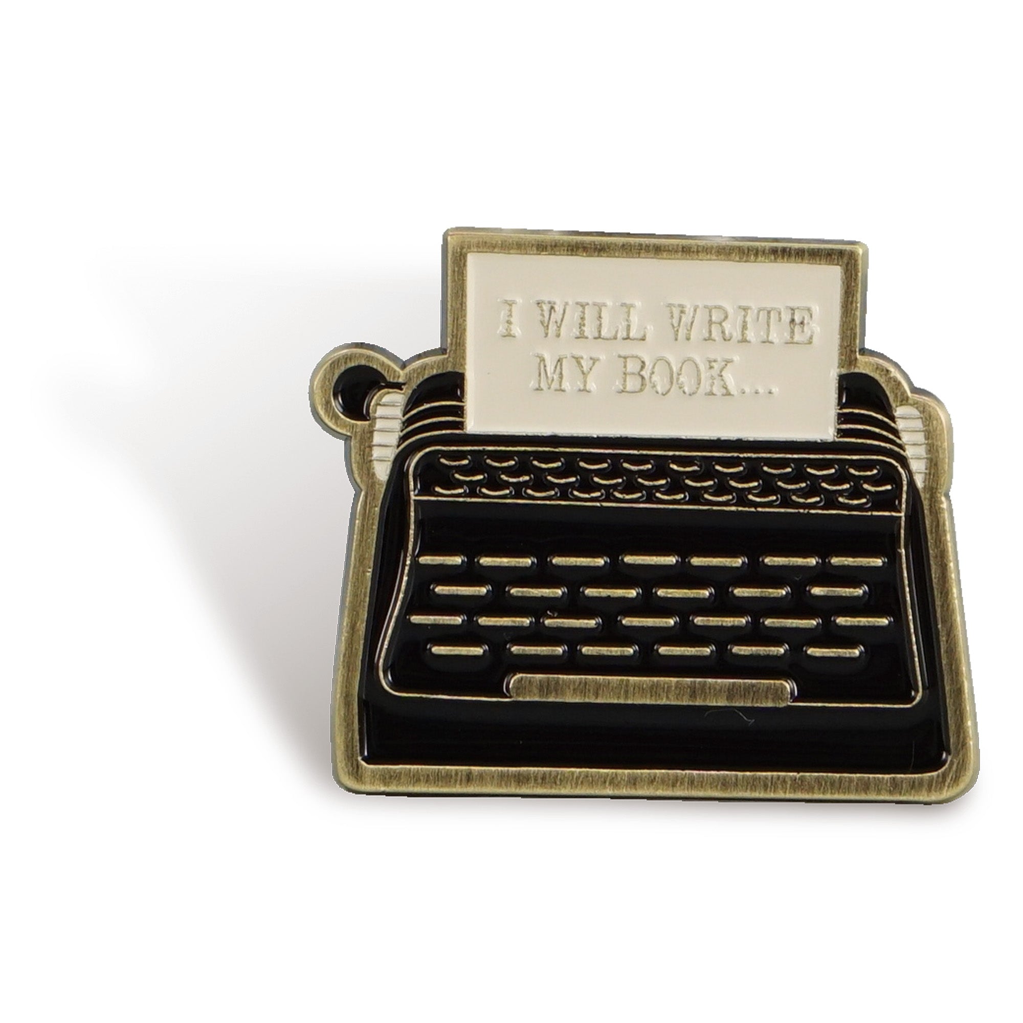 Pulteney Press I Will Write pin's métal