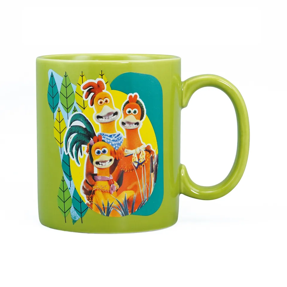 Wallace & Gromit Chicken Run Free Range Family mug 40 cl vert