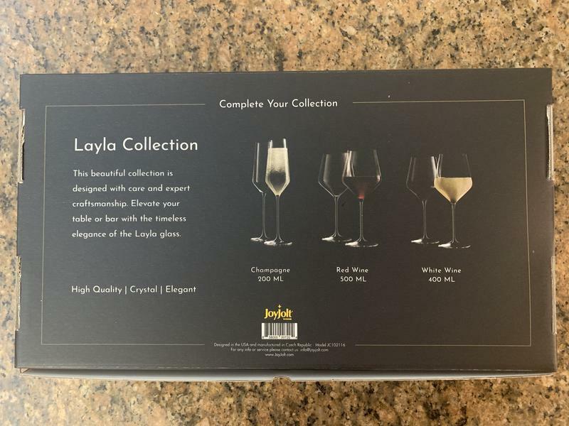 JoyJolt Layla Flûte champagne 19 cl lot 4 cristal