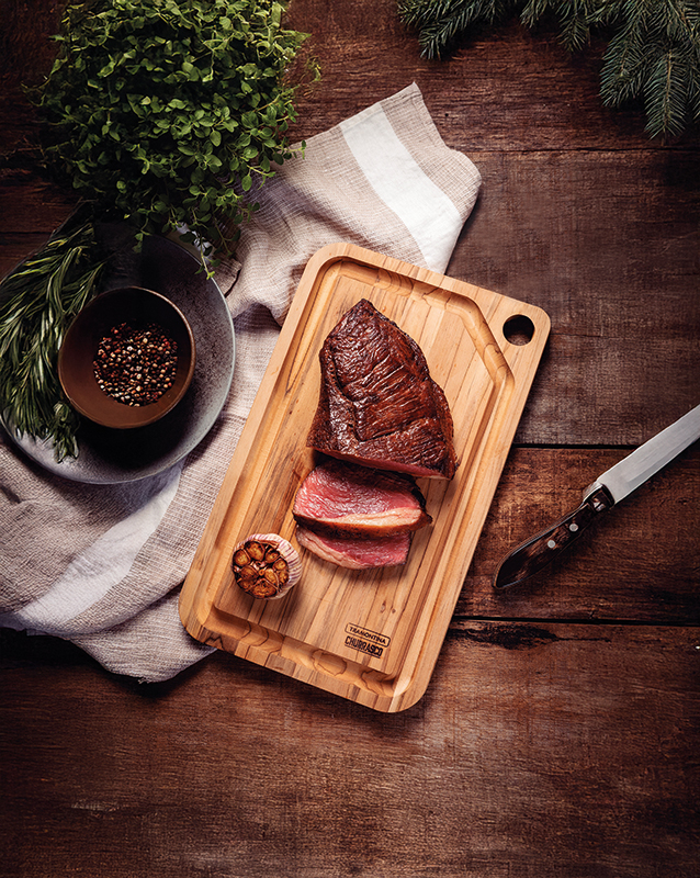 Artis planche steak rainurée teck 40 cm