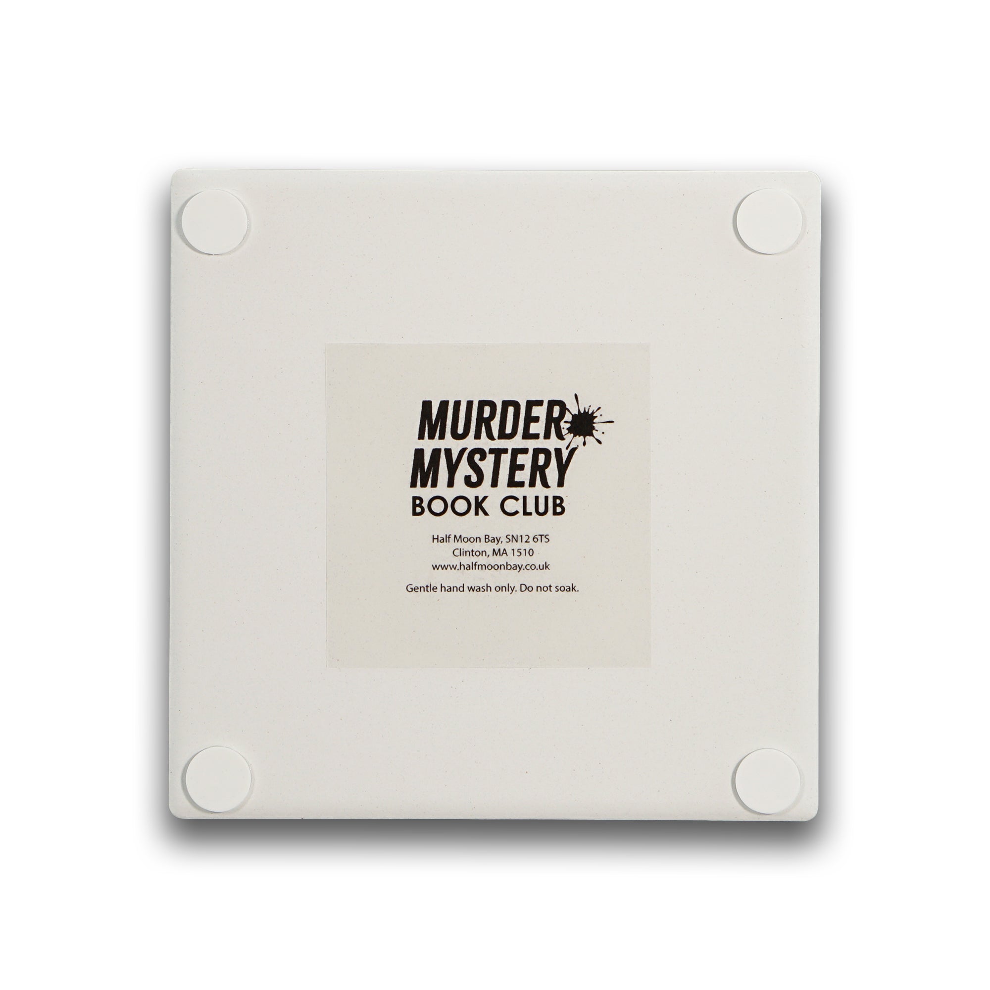 Pulteney Press Murder Mystery Book Club dessous de verre Time rouge