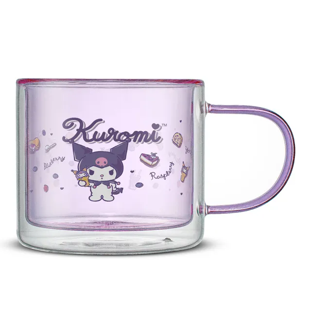 JoyJolt Sanrio Kuromi mug double paroi café 40 cl
