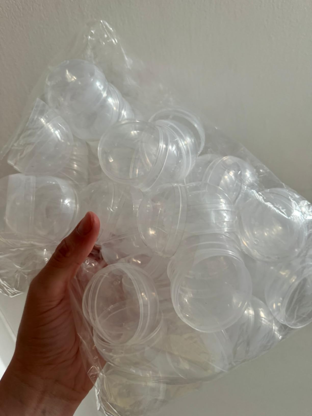 Alipis boules tombola transparentes 45mm lot 50
