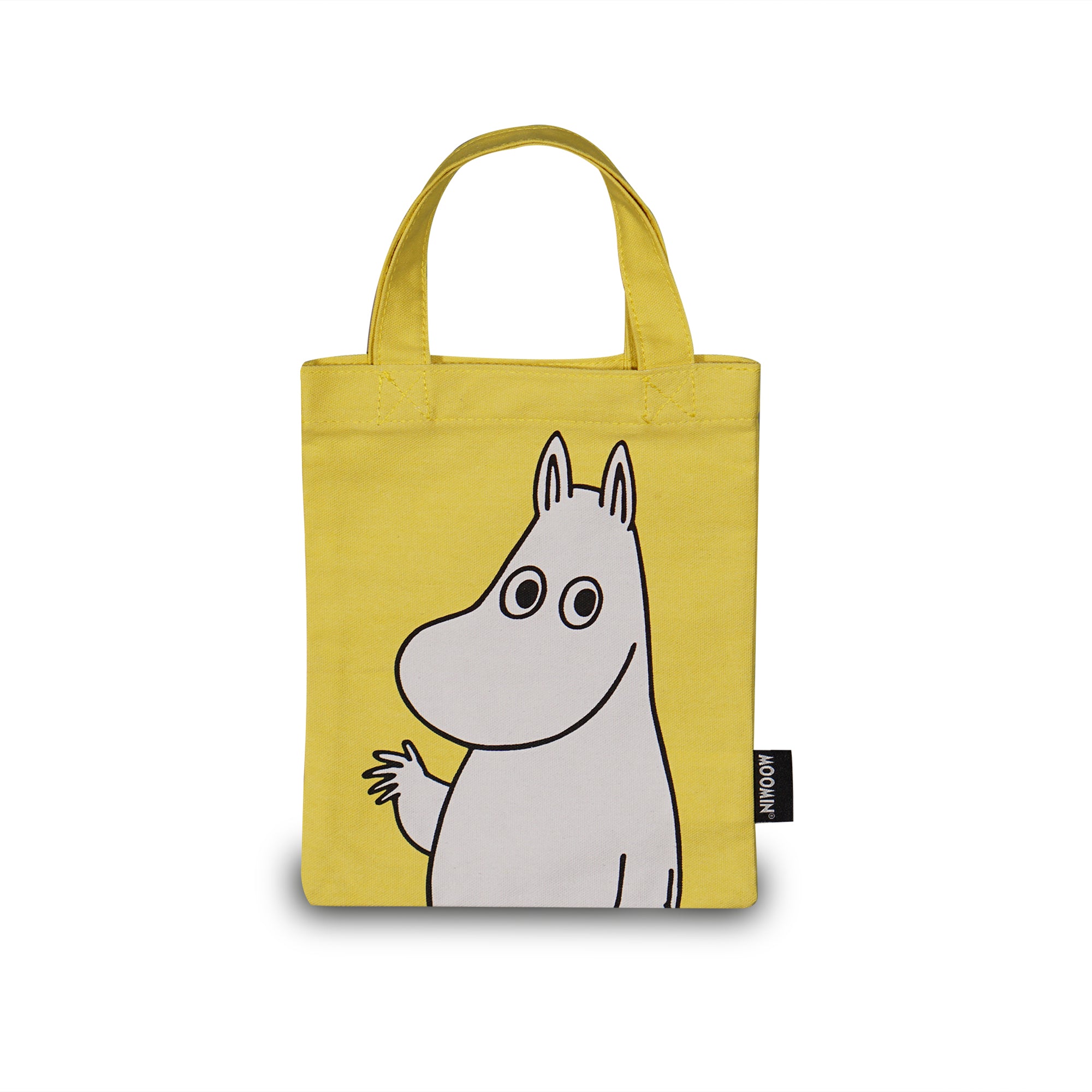Moomin Daydreaming petit tote bag coton recyclé jaune