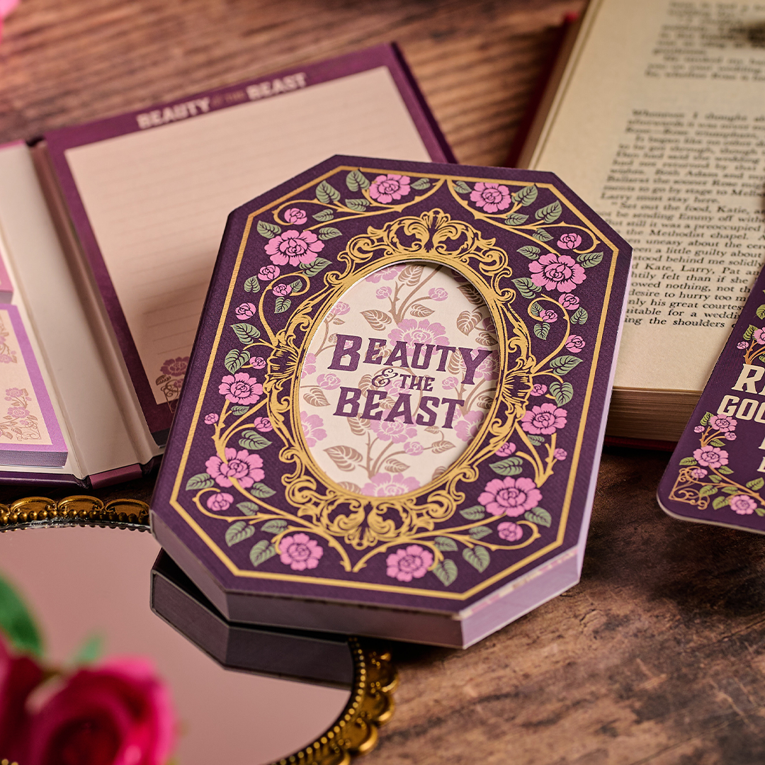 HMB Beauty & The Beast Miroir carnet A6 violet