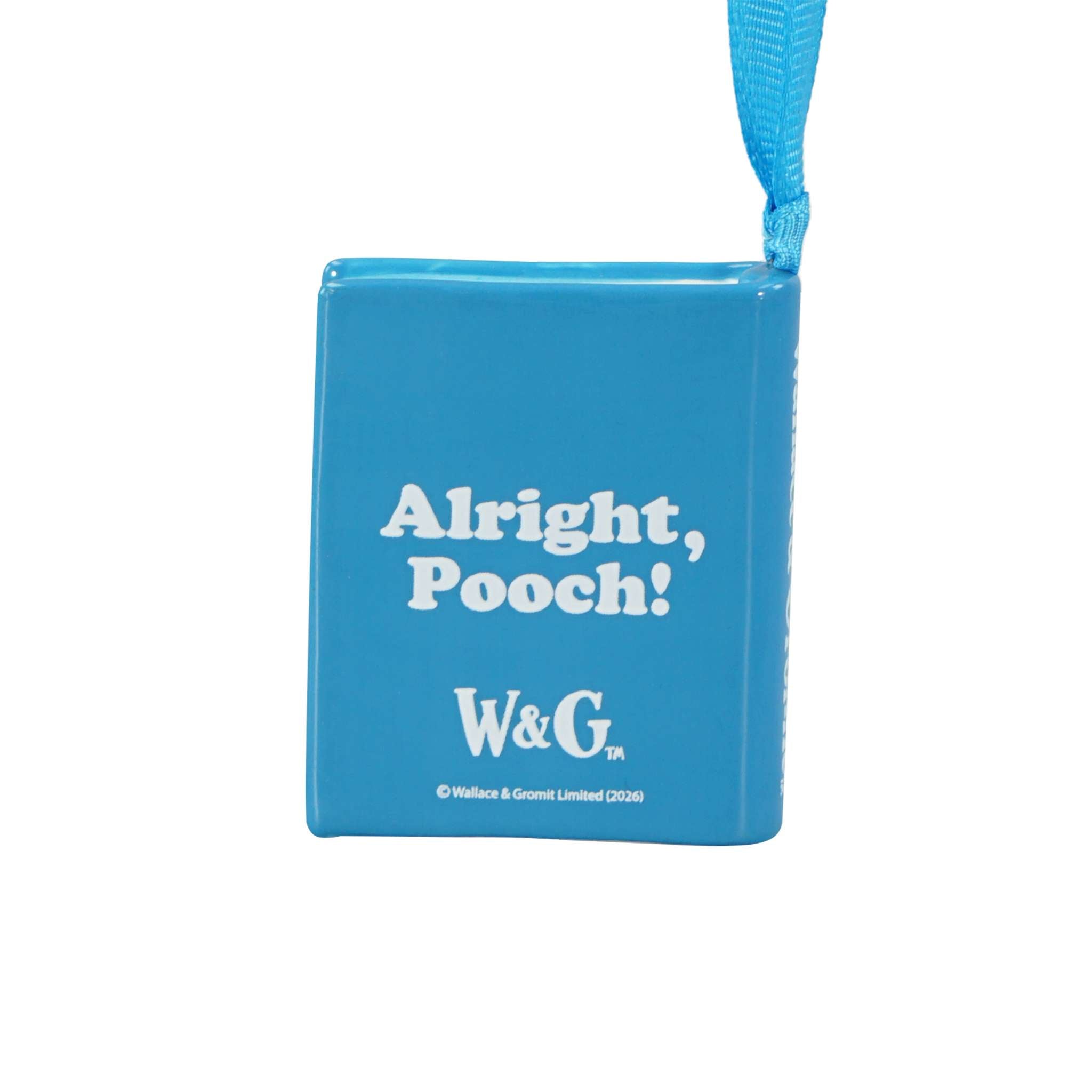 Wallace & Gromit Gromit décoration à suspendre bleue 5 cm