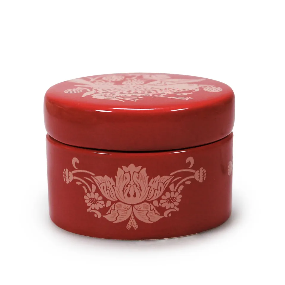 William Morris Strawberry Thief boîte à bijoux 6 cm