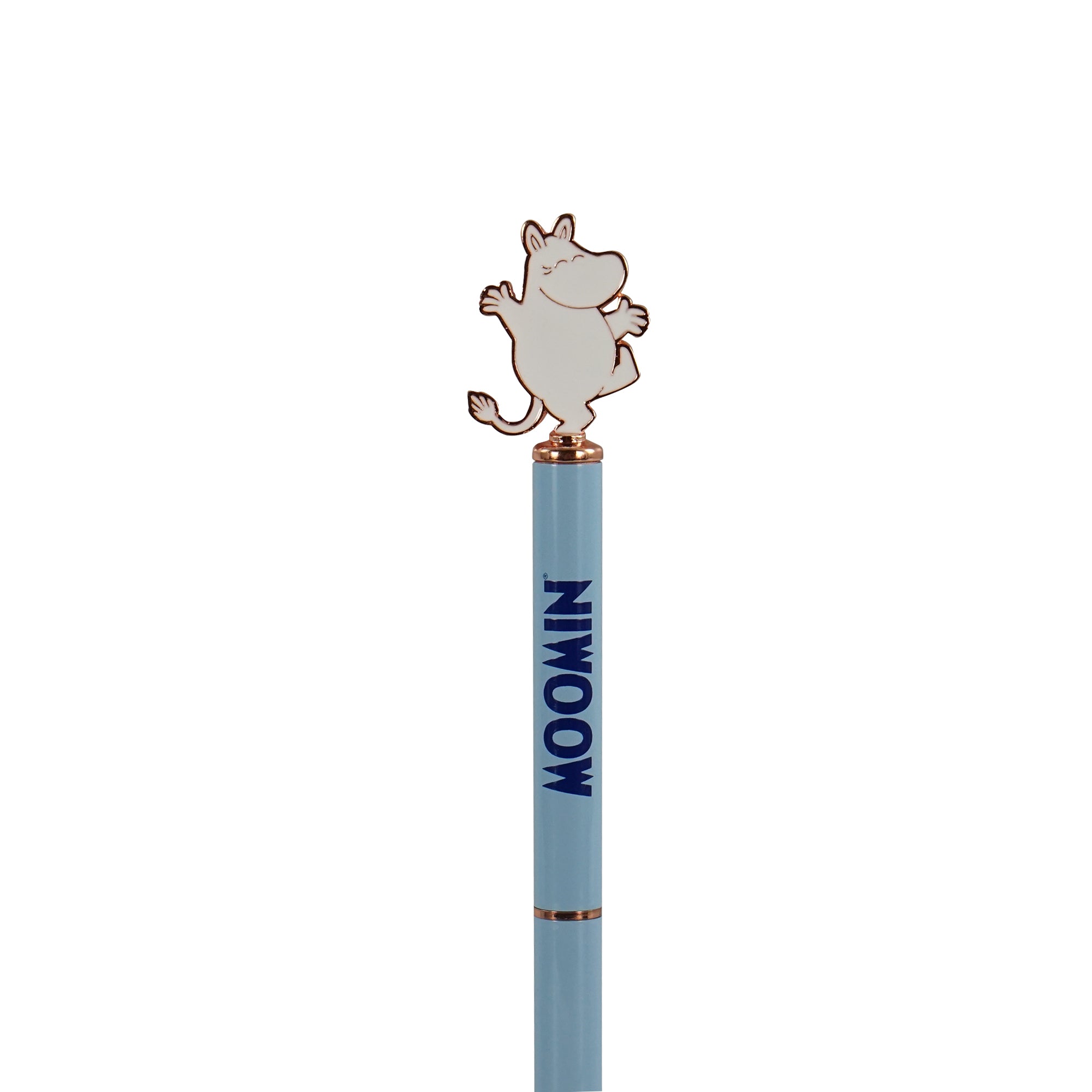 Moomin Moomintroll stylo métal bleu figurine 2D