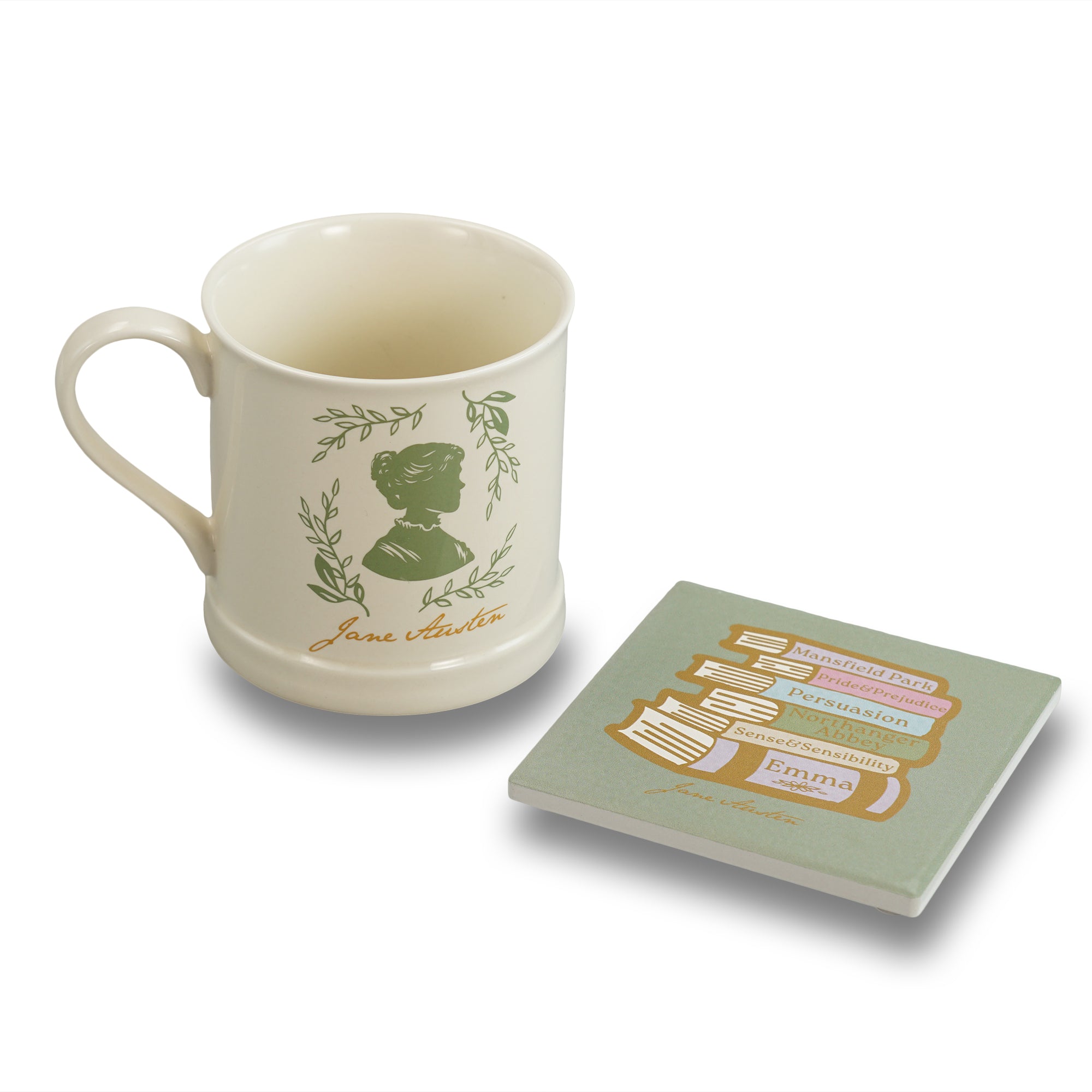 Jane Austen Books dessous de verre céramique 10 cm