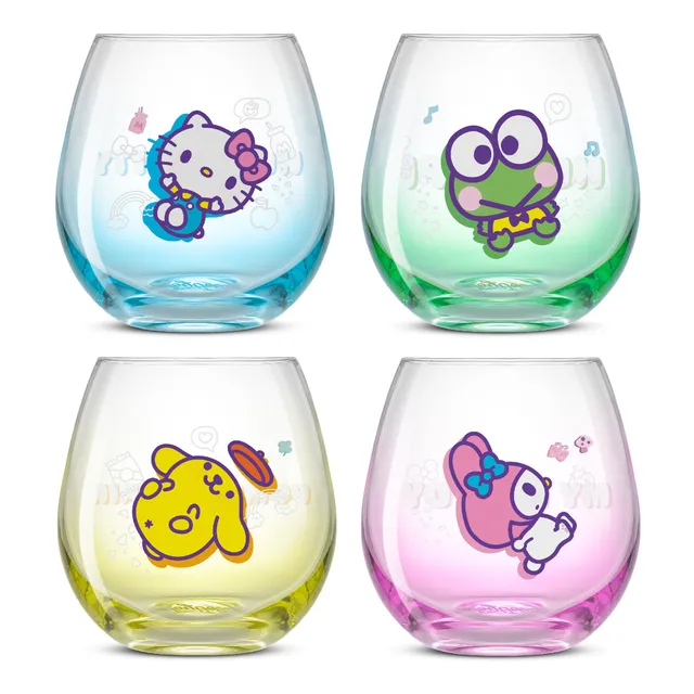 JoyJolt Hello Kitty Friends Above the Clouds verres 4x44cl dégradé