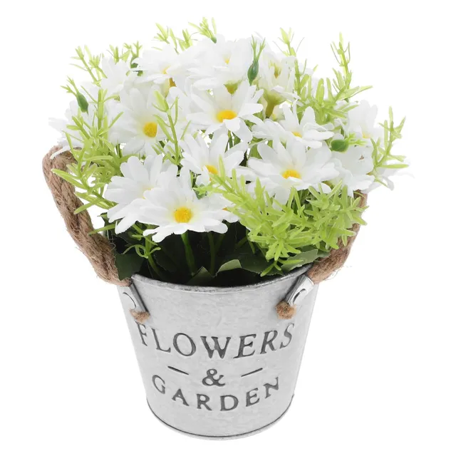 Alipis Marguerite Artificielle en Pot 9x11x9 cm