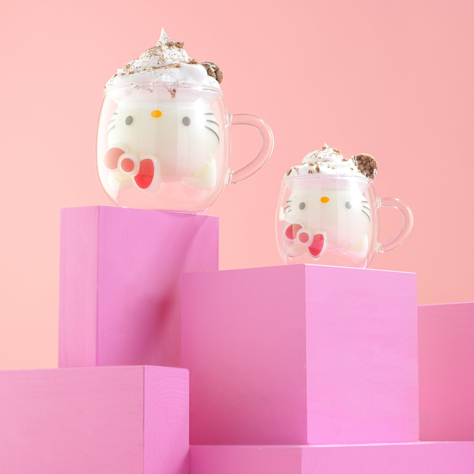JoyJolt Hello Kitty 3D verre espresso double paroi 16 cl