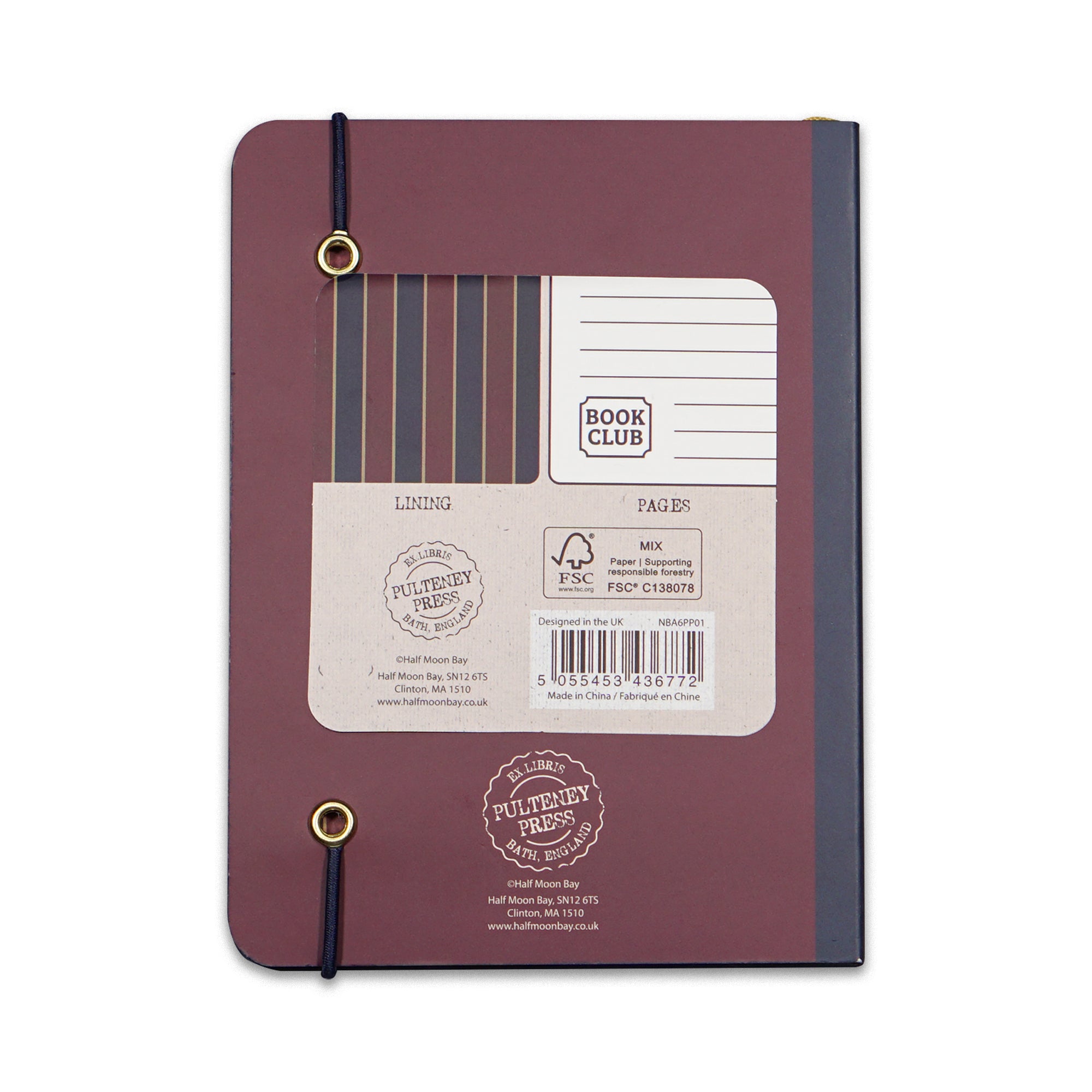 HMB Pulteney Book Club carnet A6 rouge