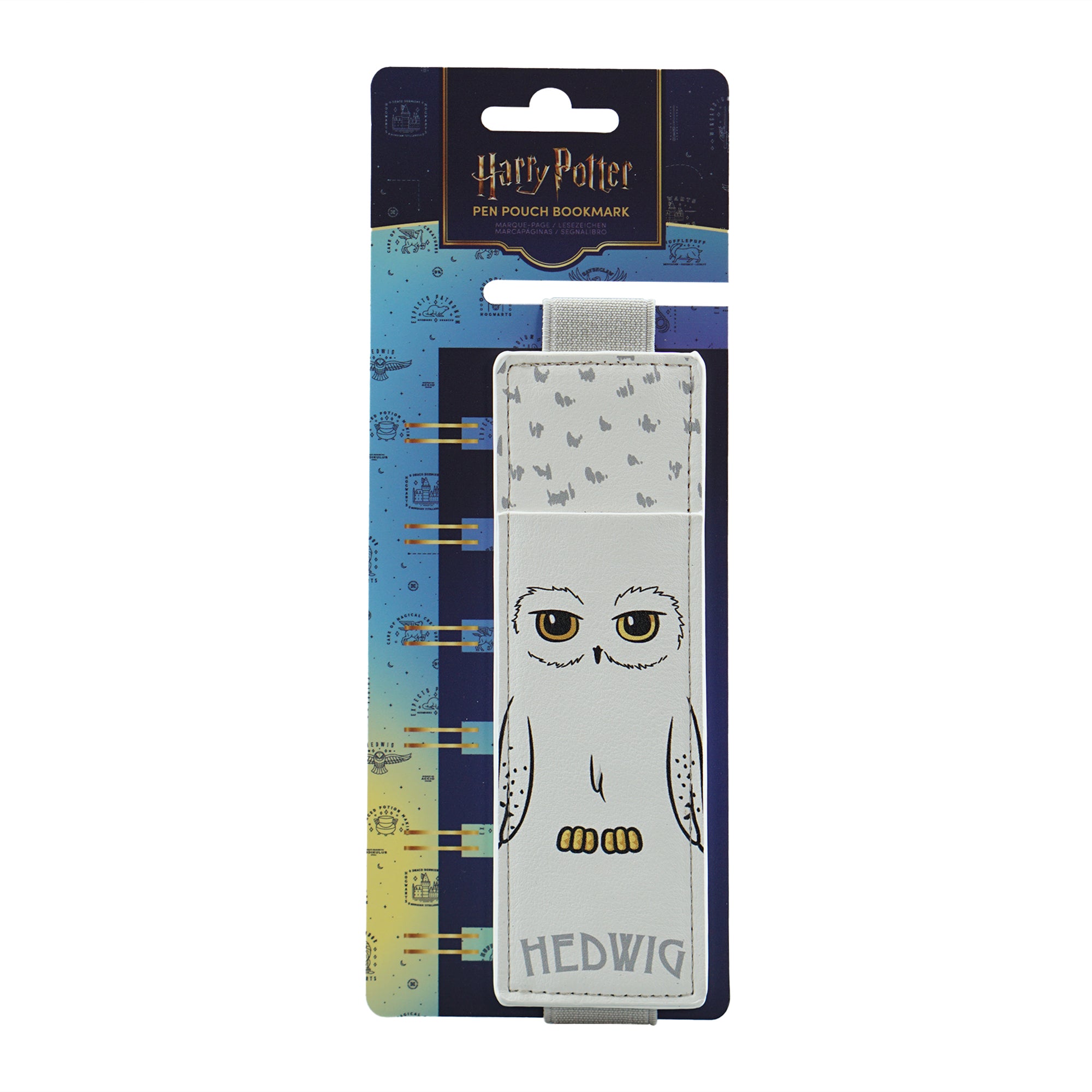 HMB Harry Potter Hedwig trousse à stylos simili cuir blanche