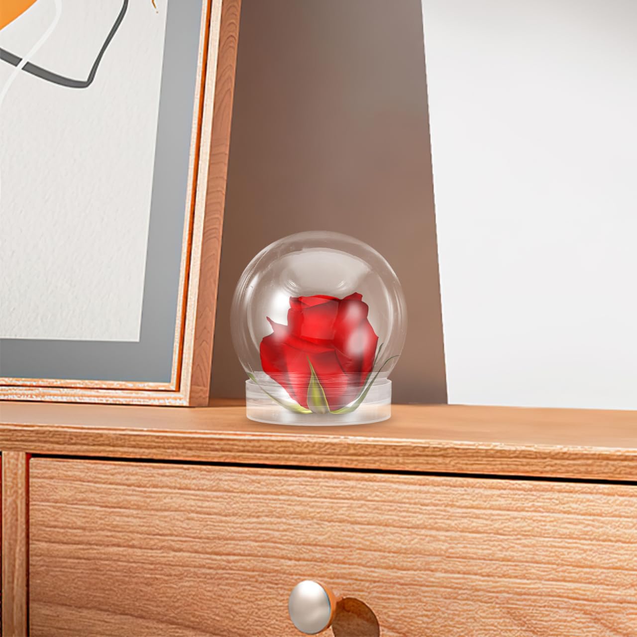 Alipis Boule a Neige DIY globe eau plastique 8x 7 cm
