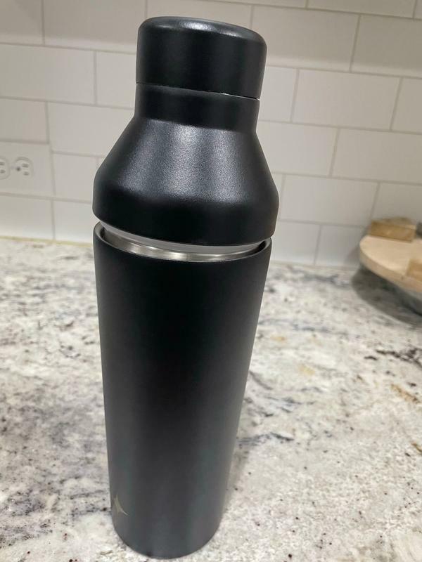 JoyJolt Shaker cocktail isotherme 65 cl noir inox