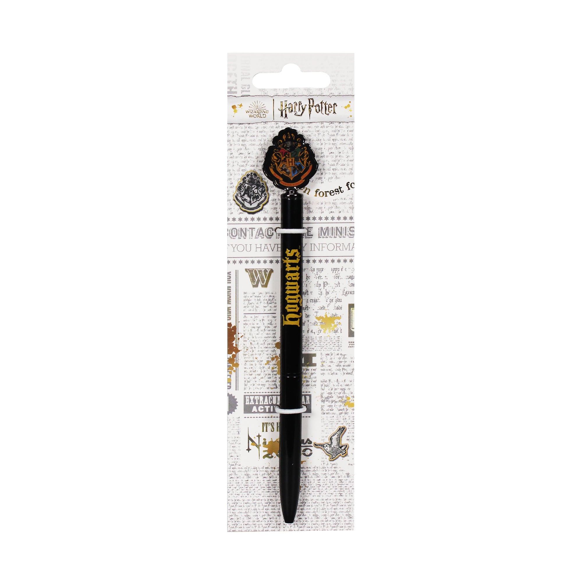 Harry Potter Hogwarts stylo métal noir Poudlard 2D