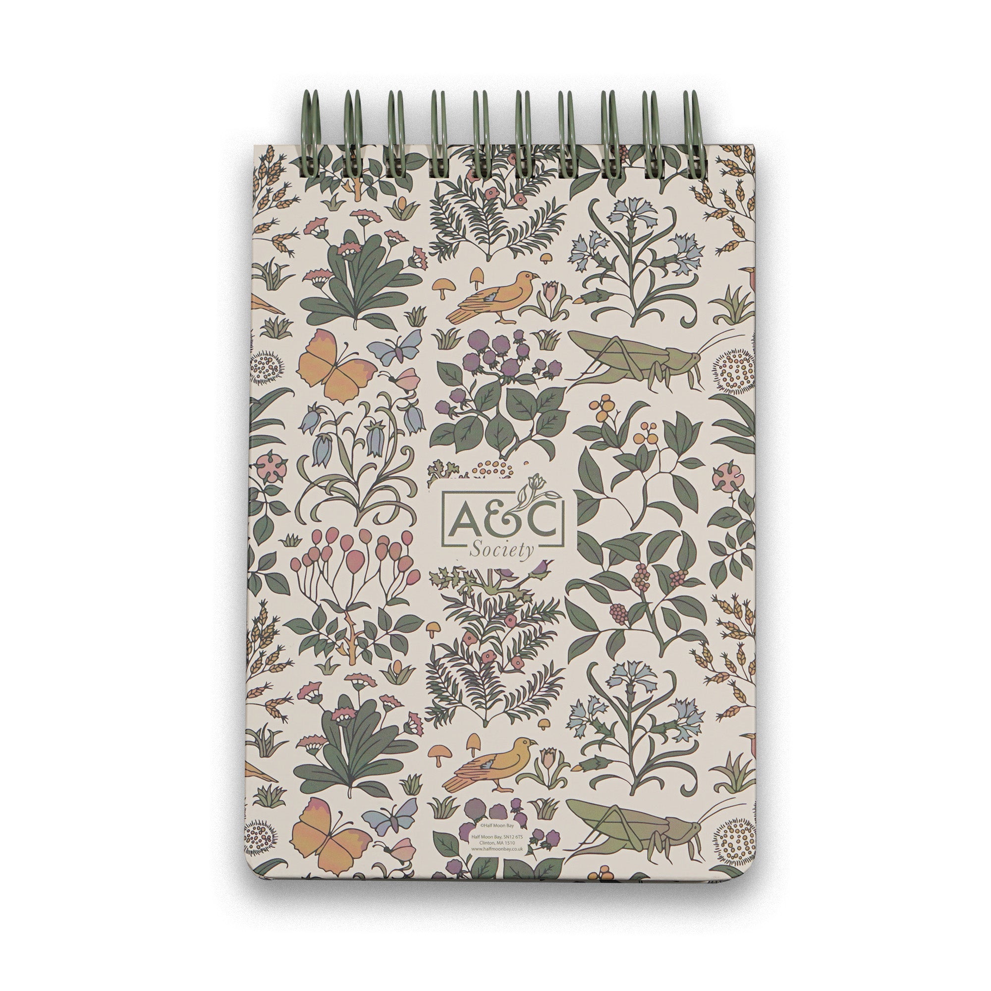 HMB Arts & Crafts Society Apothecary Garden carnet spirale A5 rigide